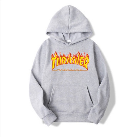 Thrasher gray hoodie - Picture 1 of 2